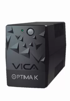 No Break Vica Optima K-n 1 Kva / 500 W, Entrada 240 V, 6 Salidas Ac, Compacto, Indicadores Led Si, Tiempo Recarga Bat. 6 H, Color Negro